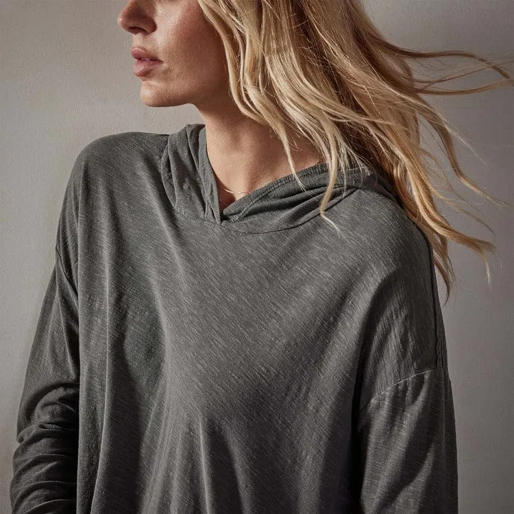 James Perse Reverse Slub Jersey Hoodie sold by Anastasia product image thumbnail 2