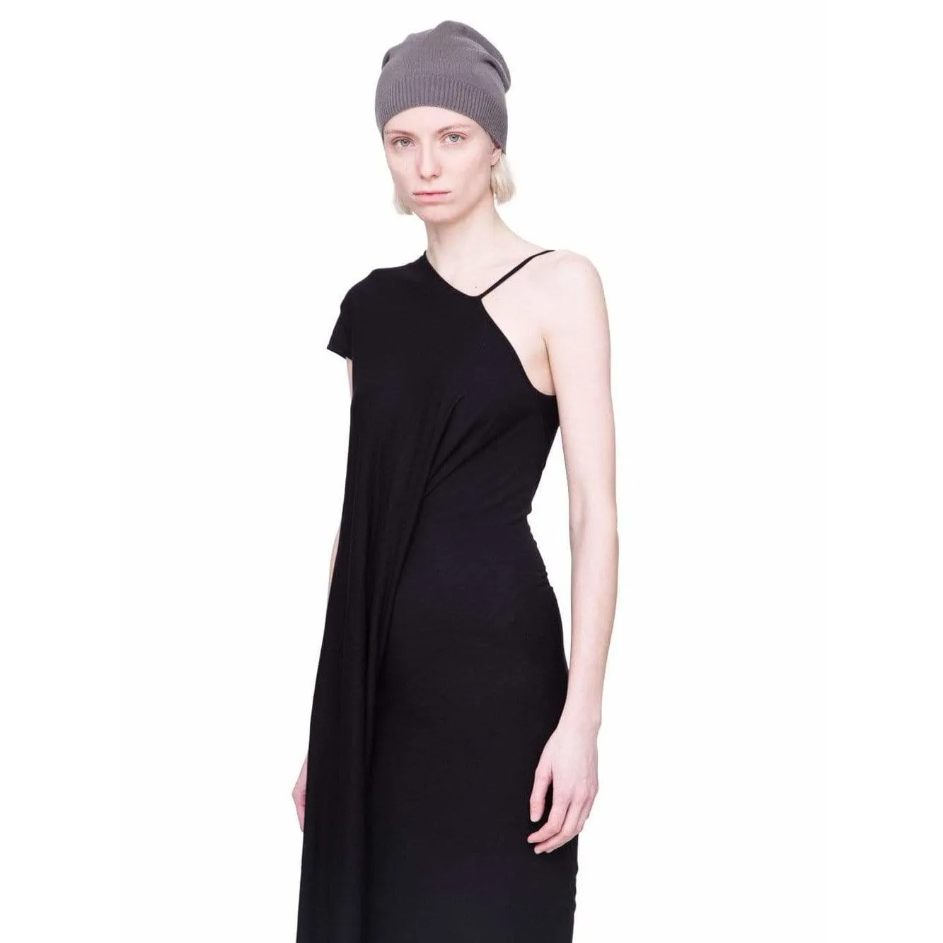 Rick Owens Lilies Long Dress - Black One-Shoulder Ruched sold by Anastasia product image thumbnail 4