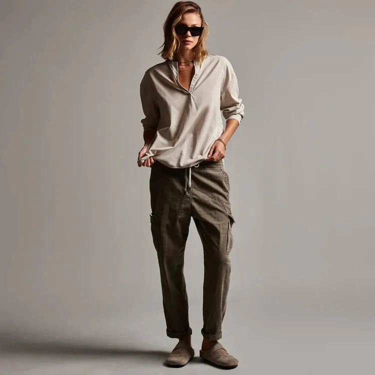 James Perse Bison Tunic Shirt - Lightweight Cotton 3/4 Sleeve sold by Anastasia product image thumbnail 2