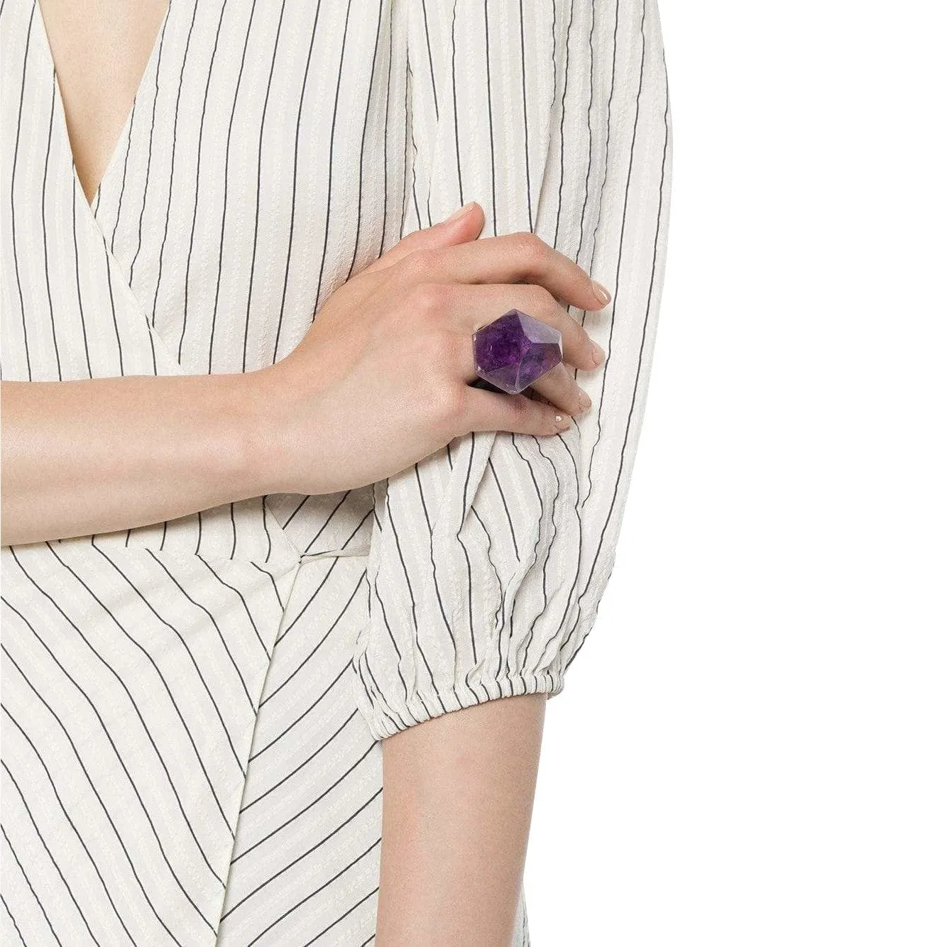 Monies Oversized Amethyst Mountain Ring sold by Anastasia product image thumbnail 3