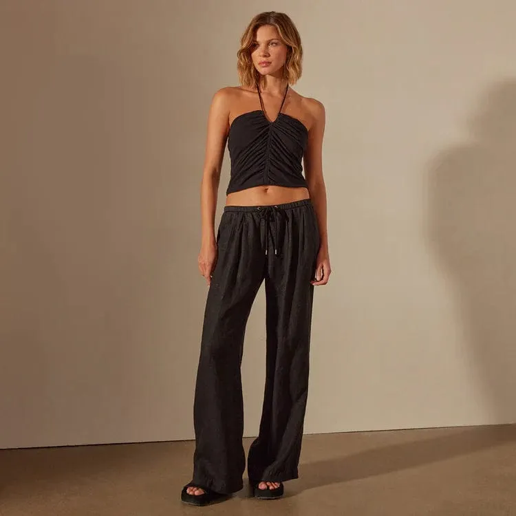 James Perse Wide Leg Relaxed Linen Pant sold by Anastasia product image thumbnail 3