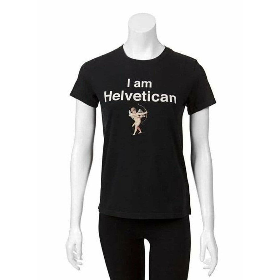 Undercover Black Cotton Helvetica T-Shirt sold by Anastasia product image thumbnail 2