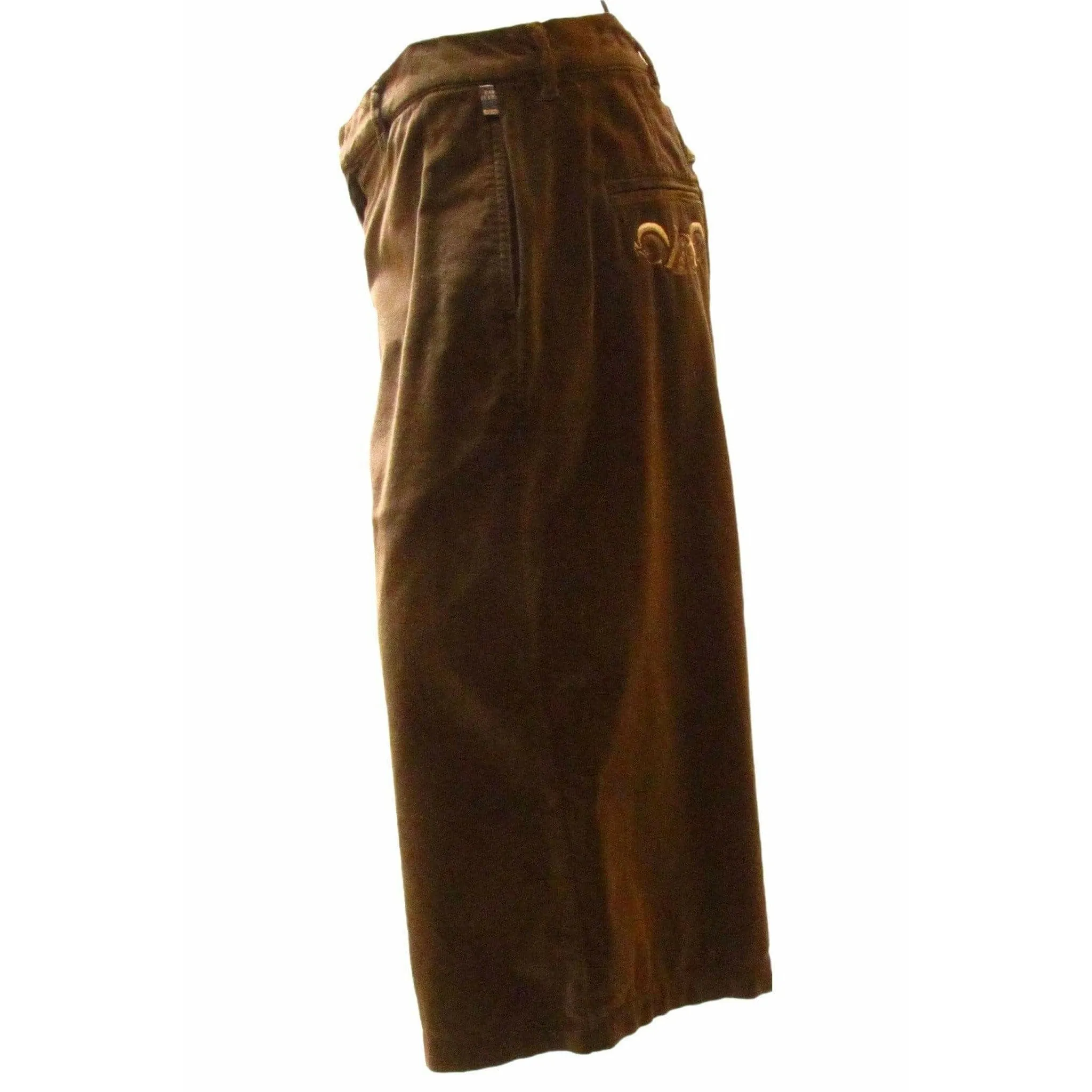Jean Paul Gaultier Short Brown Velvet Pant sold by Anastasia product image thumbnail 2