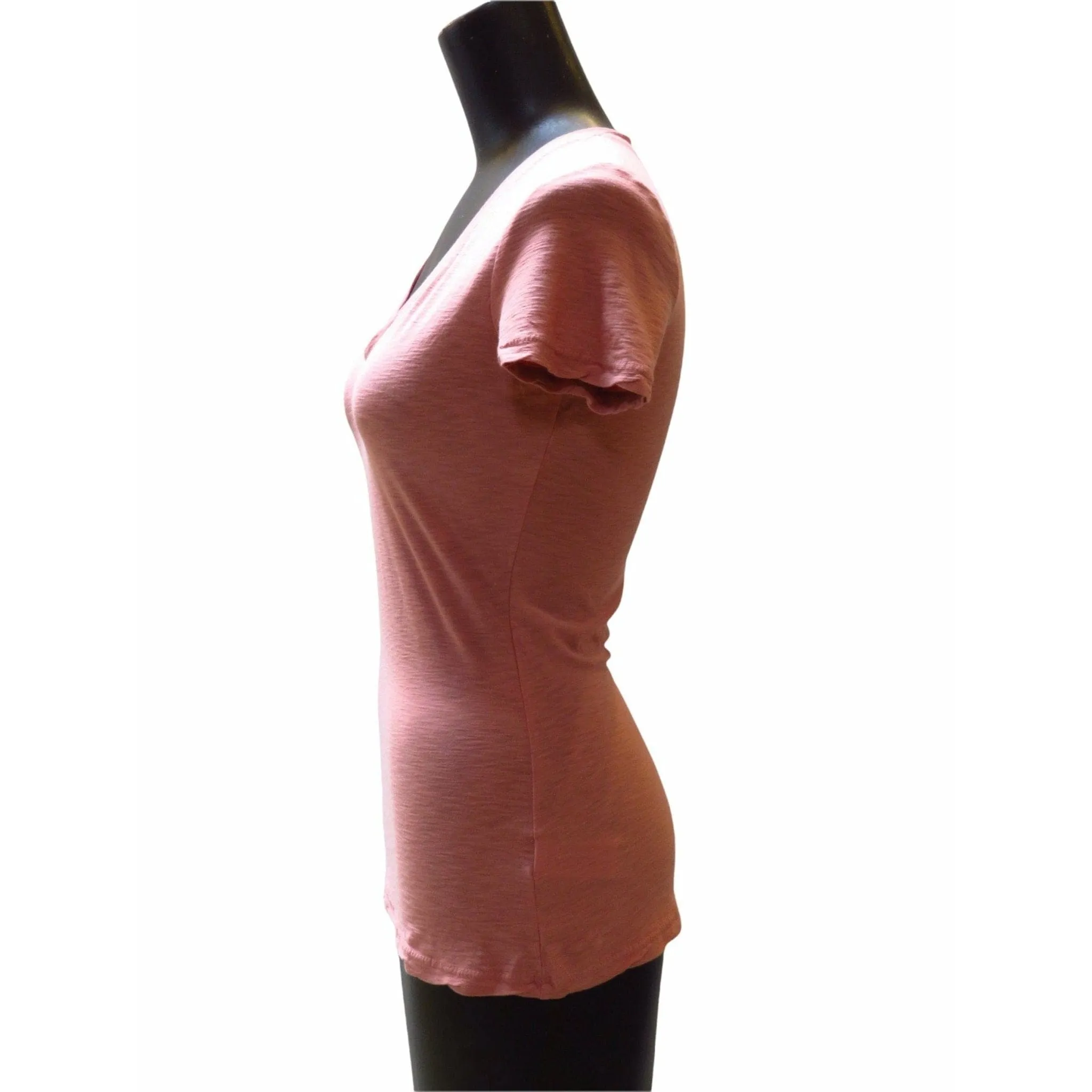 James Perse Casual V-Neck Tee - Cotton Slub Top sold by Anastasia product image thumbnail 5