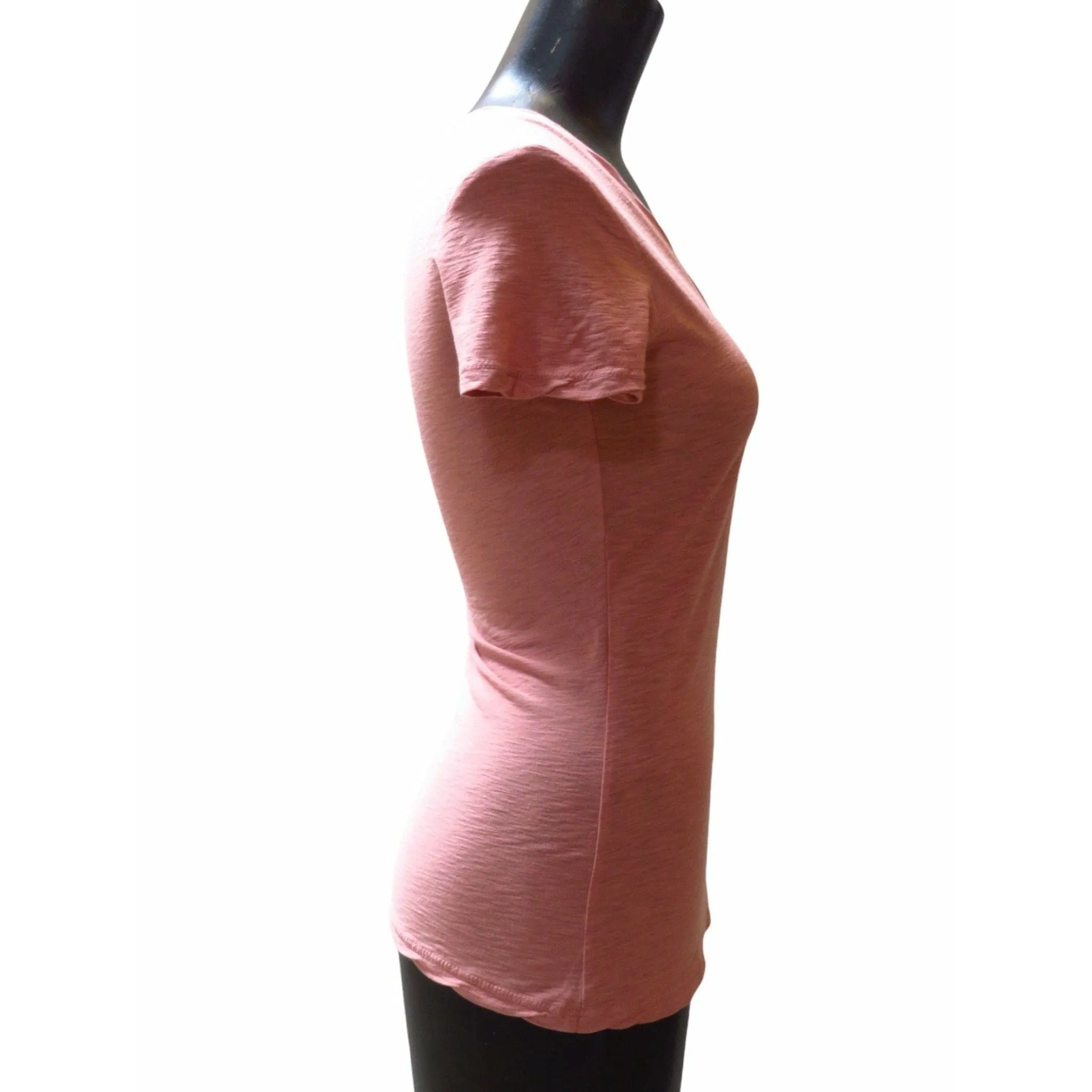 James Perse Casual V-Neck Tee - Cotton Slub Top sold by Anastasia product image thumbnail 3