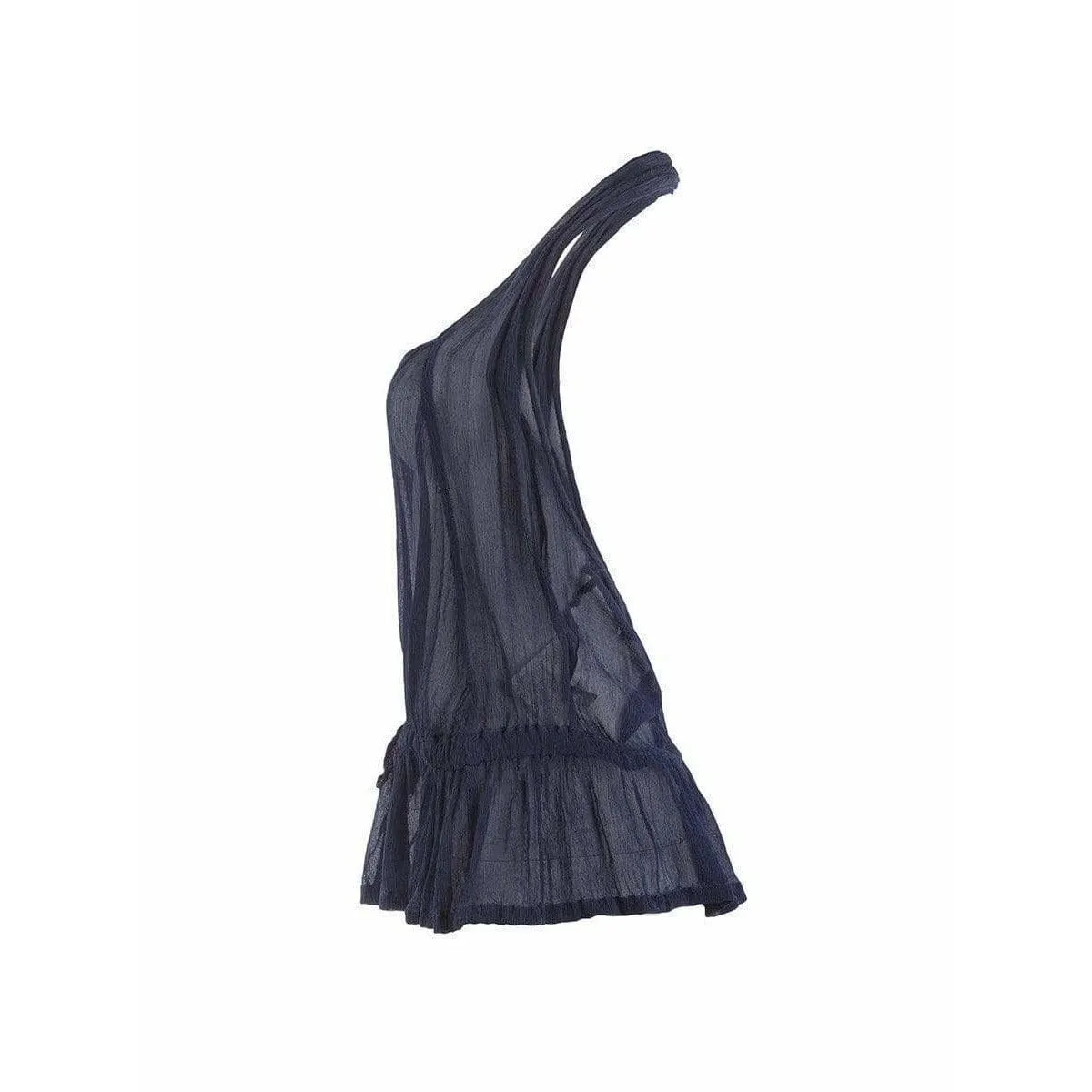 COMME DES GARÇONS Halter Top - Navy Sheer Cotton sold by Anastasia product image thumbnail 2