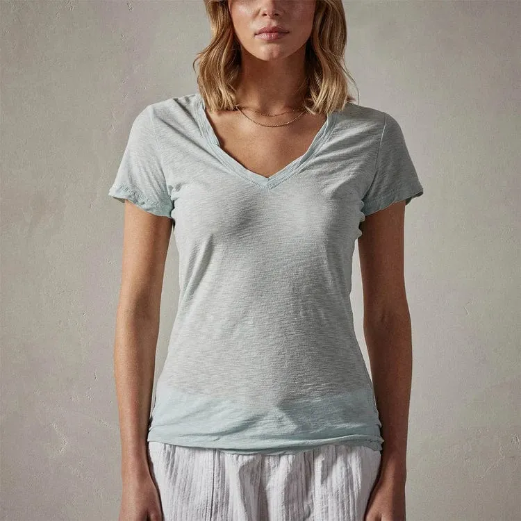 James Perse Sheer Slub Casual V Neck Tee sold by Anastasia product image thumbnail 2