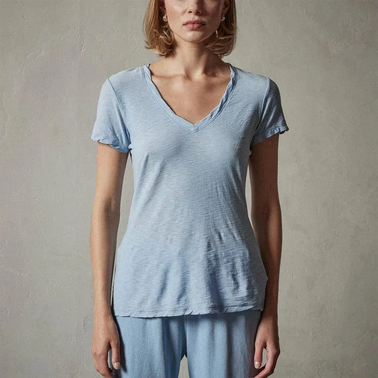 James Perse Sheer Slub V Neck Tee - Fitted Cotton Slub sold by Anastasia product image thumbnail 5