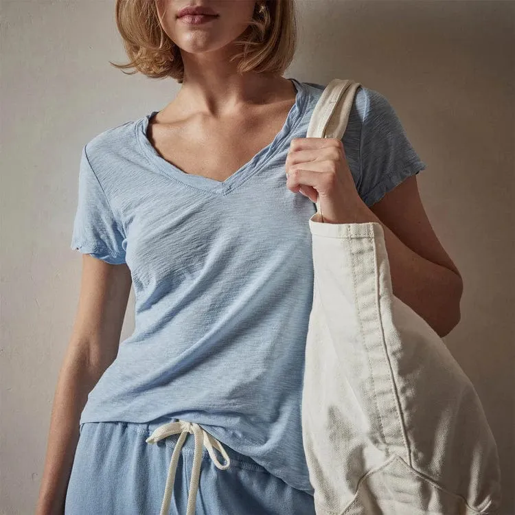 James Perse Sheer Slub V Neck Tee - Fitted Cotton Slub sold by Anastasia product image thumbnail 2