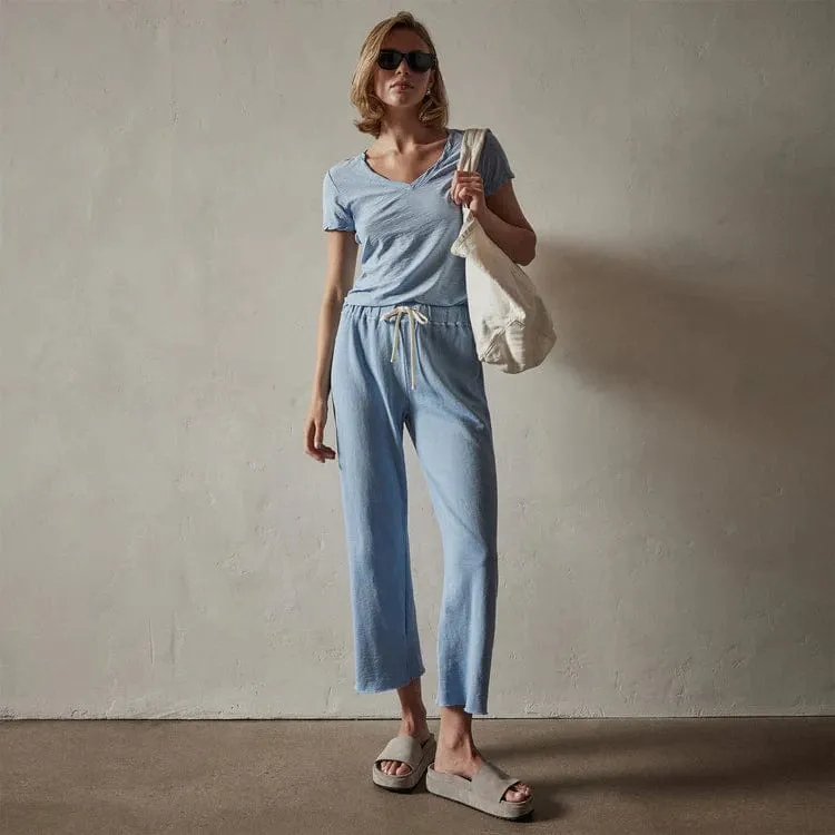 James Perse Sheer Slub V Neck Tee - Fitted Cotton Slub sold by Anastasia product image thumbnail 3