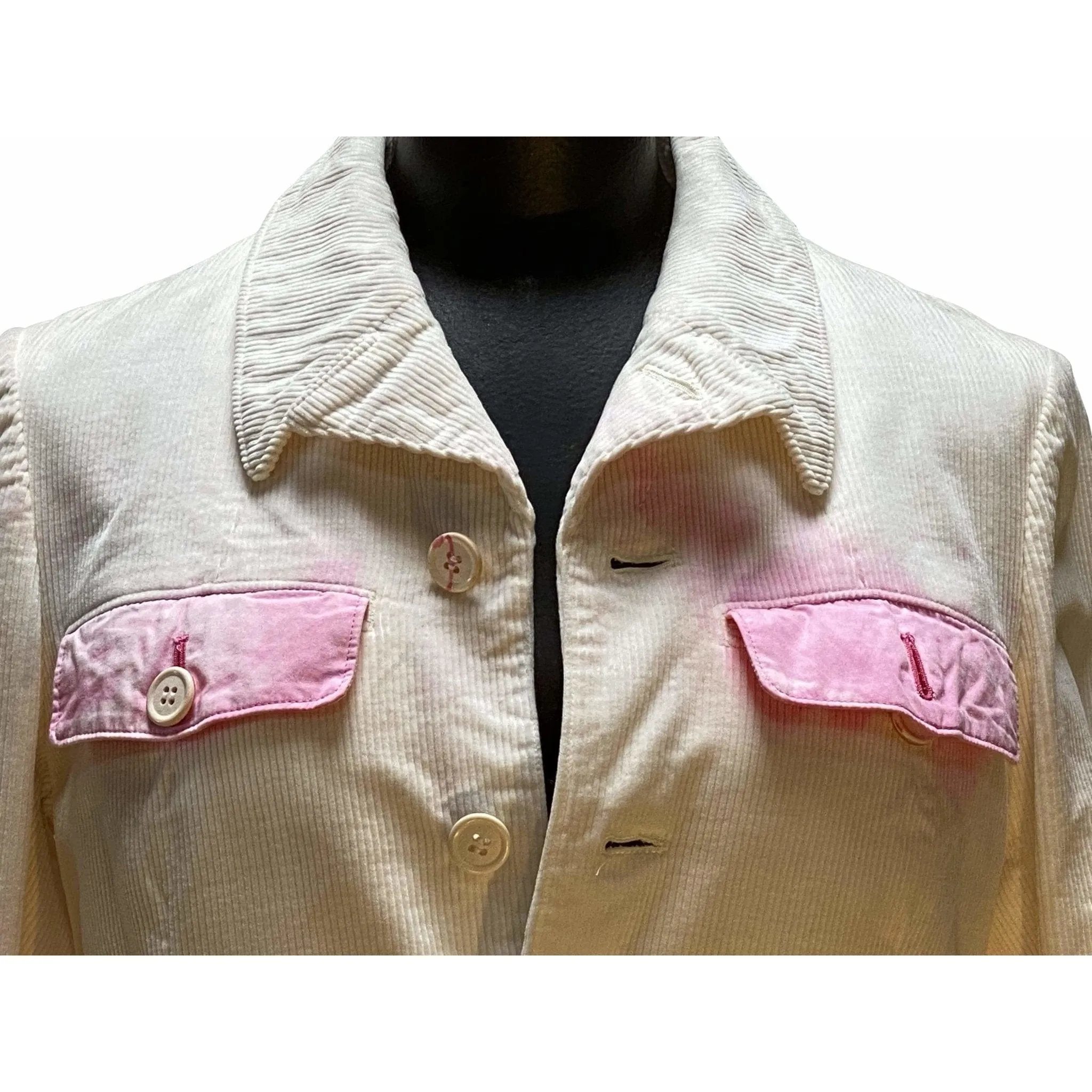 Comme des Garçons Jacket - Cream Corduroy Velvet sold by Anastasia product image thumbnail 5