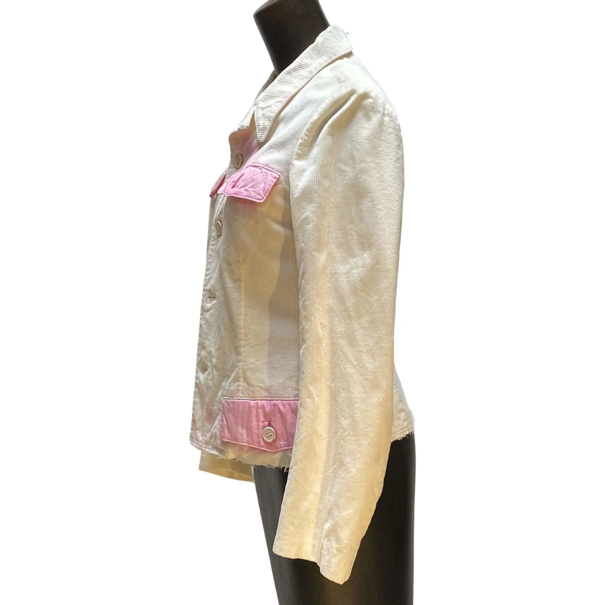 Comme des Garçons Jacket - Cream Corduroy Velvet sold by Anastasia product image thumbnail 2