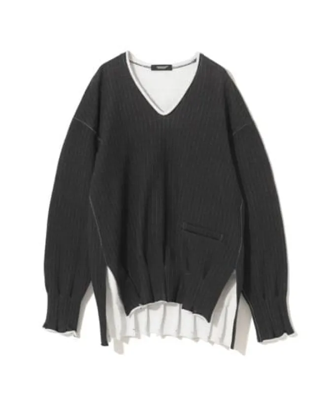Undercover Black Striped Pullover sold by Anastasia