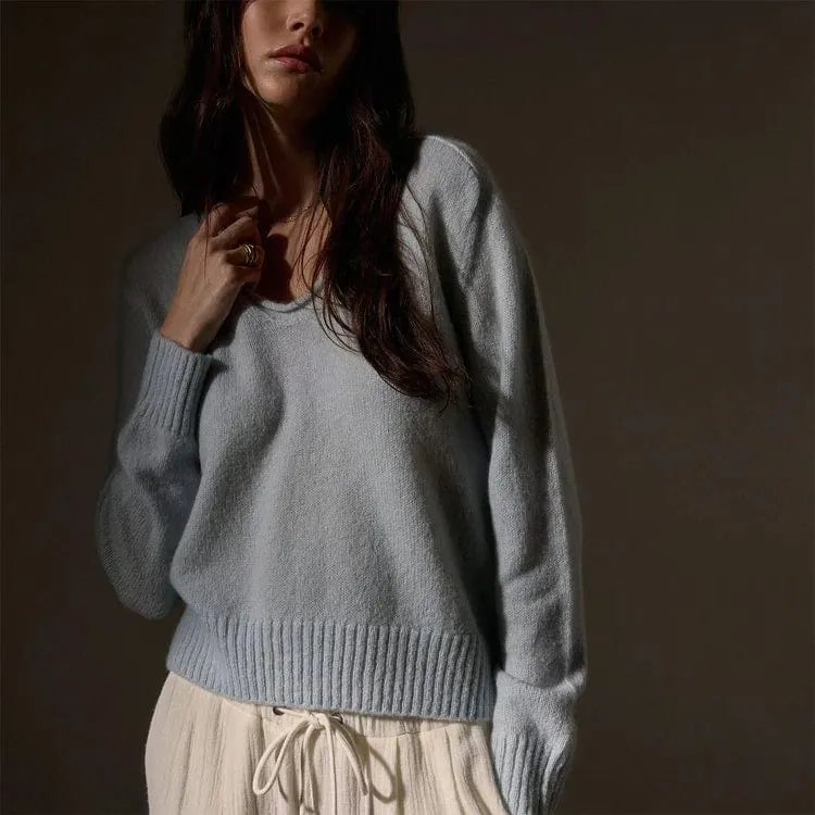James Perse Cashmere Soft V Sweater sold by Anastasia