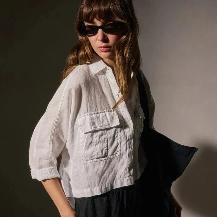 James Perse Pocket Cropped Shirt sold by Anastasia product image thumbnail 3