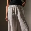James Perse Lightweight Linen Wide Leg Pant sold by Anastasia