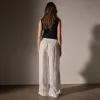 James Perse Lightweight Linen Wide Leg Pant sold by Anastasia