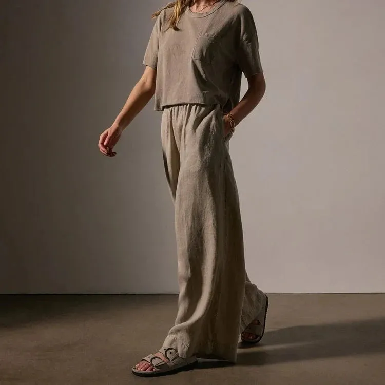 James Perse Lightweight Linen Wide Leg Pant sold by Anastasia product image thumbnail 3