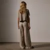 James Perse Lightweight Linen Wide Leg Pant sold by Anastasia