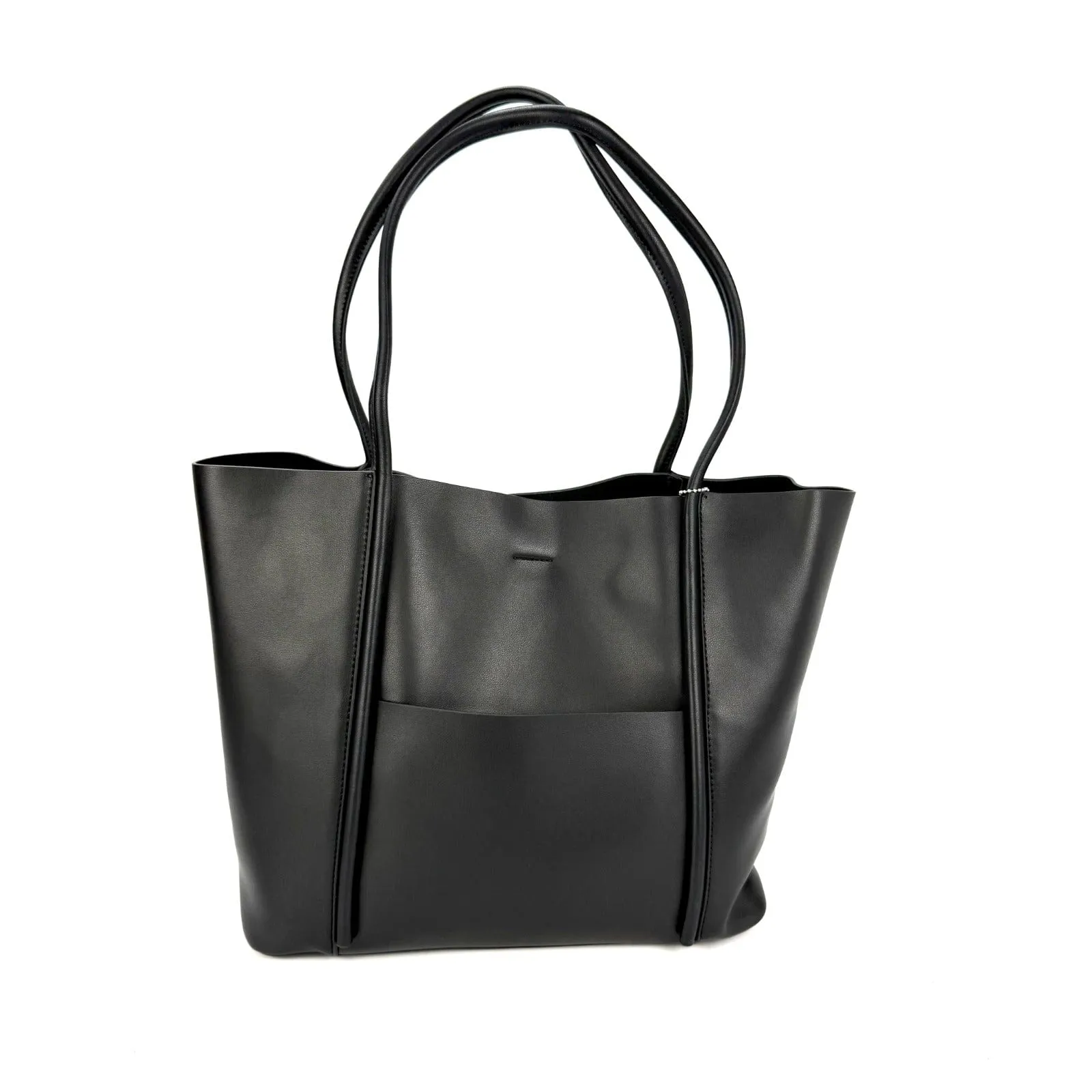 Black shopper tote bag Case Study sold by Anastasia product image thumbnail 3