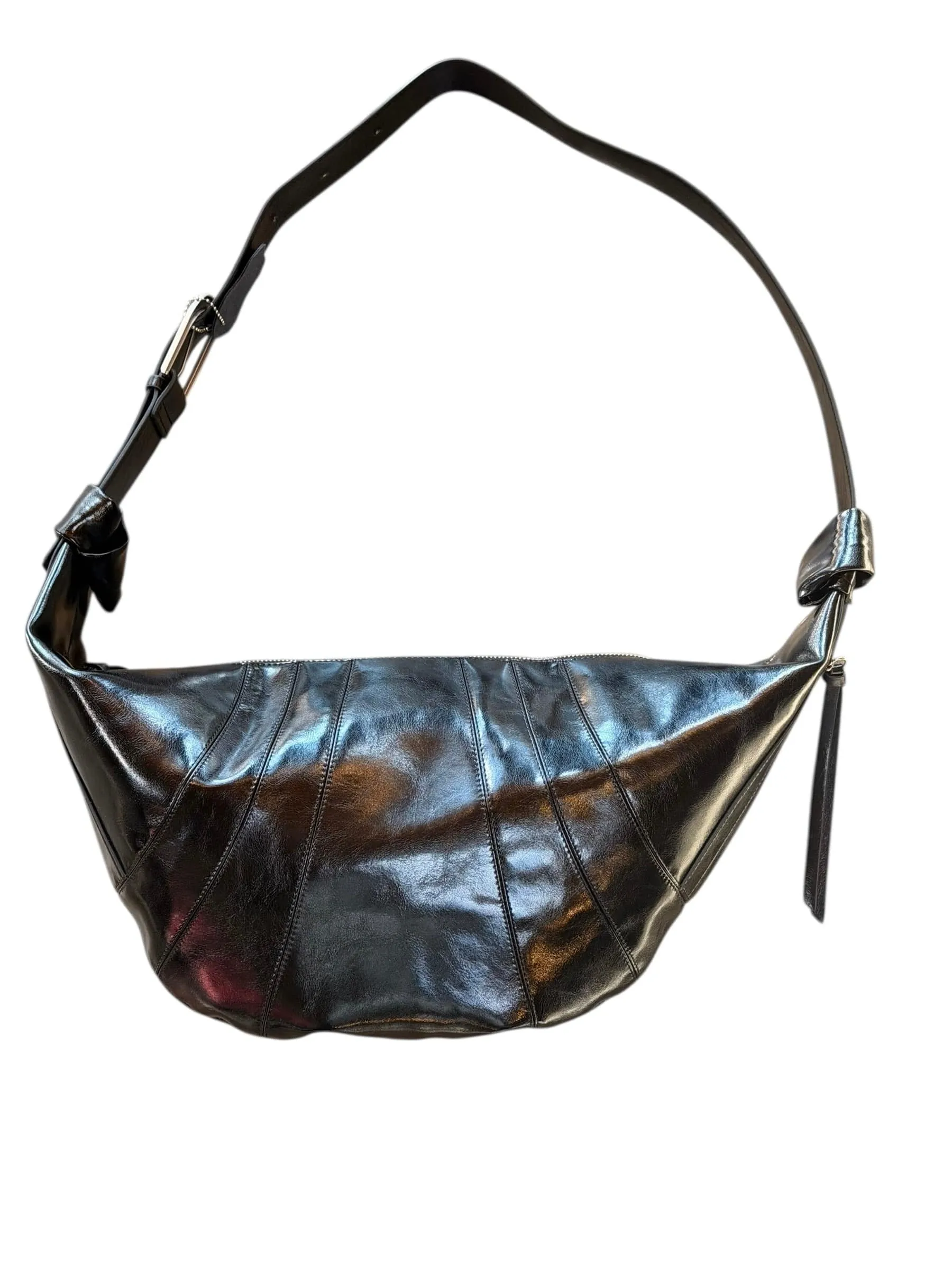 case study crossbody polished saddle bag sold by Anastasia