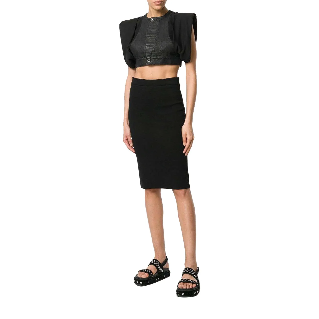 Rick Owens DRKSHDW Crop Jacket sold by Anastasia product image thumbnail 5