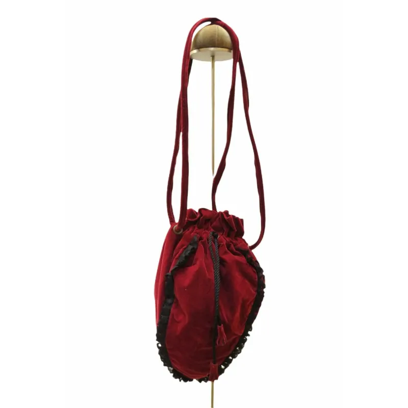 Chantal Thomass Velvet Drawstring Shoulder Bag made by Anastasia