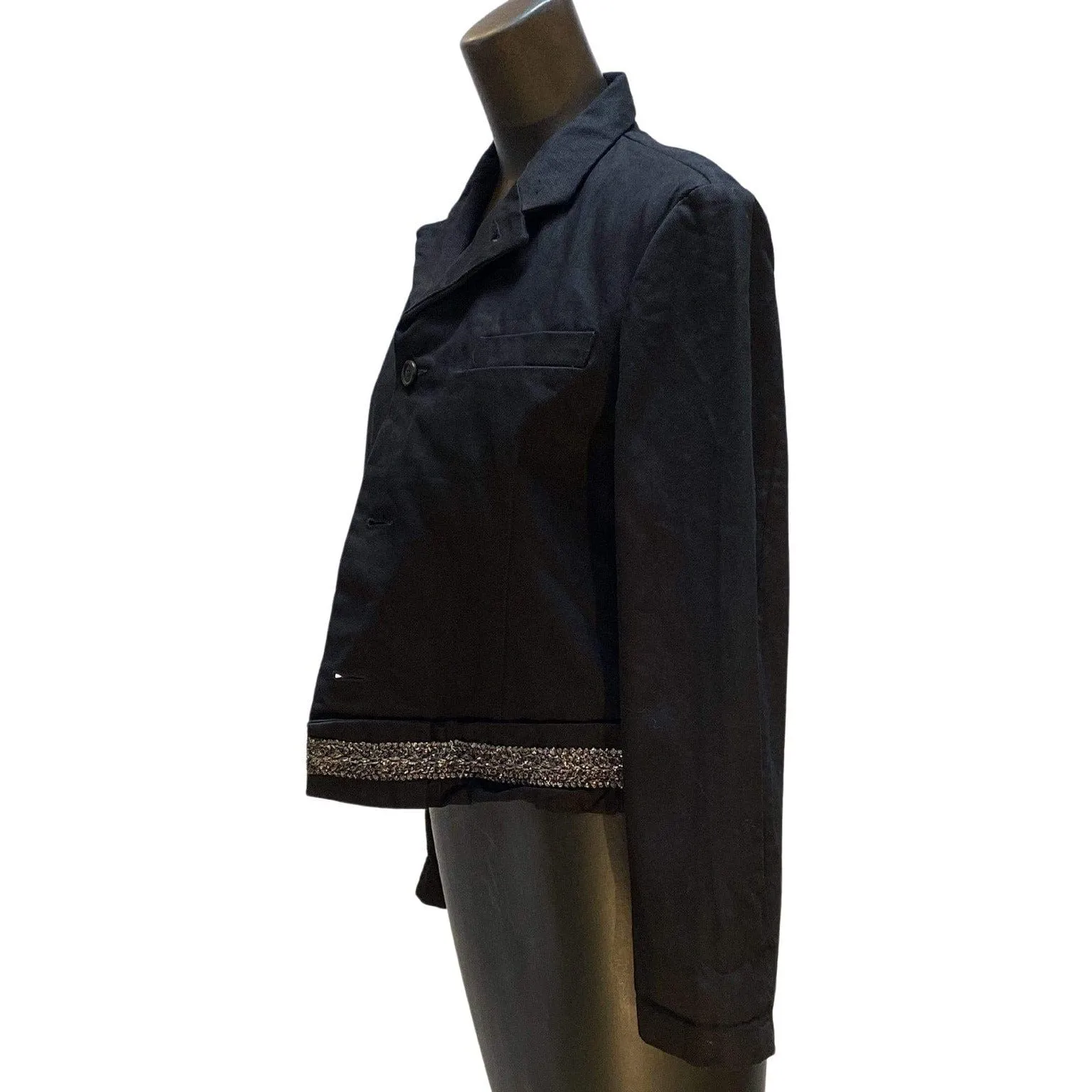 Comme des Garçons Jacket - Cropped Black Cotton sold by Anastasia product image thumbnail 2