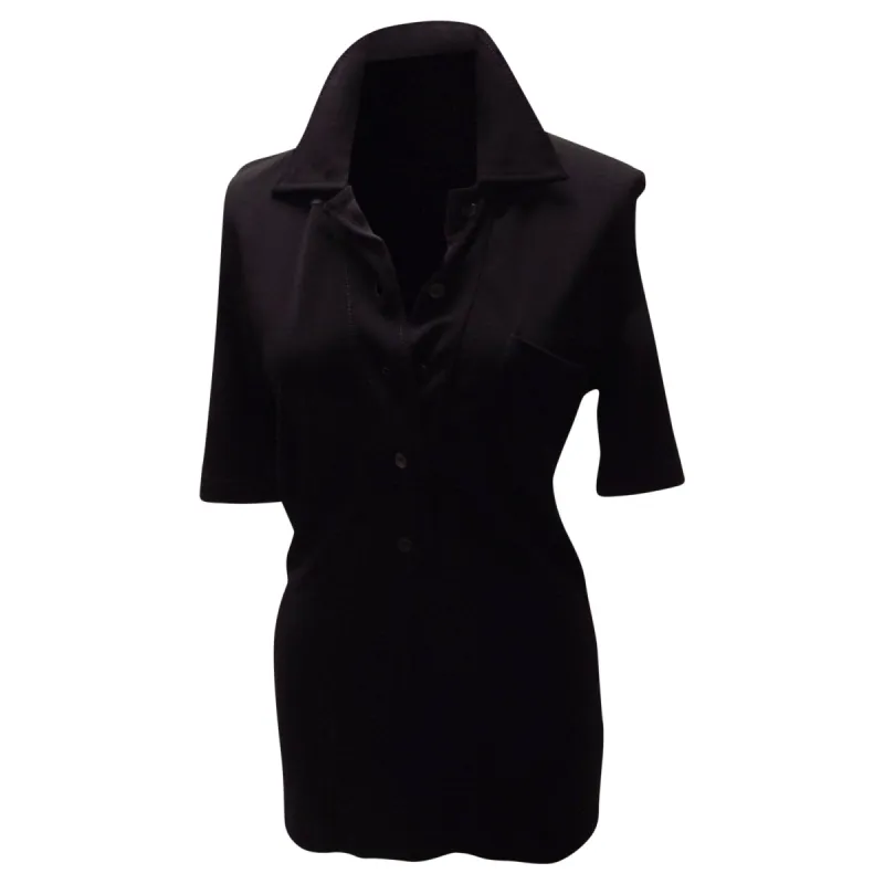 Paco Rabanne Black Short Sleeve Polo made by Paco Rabanne