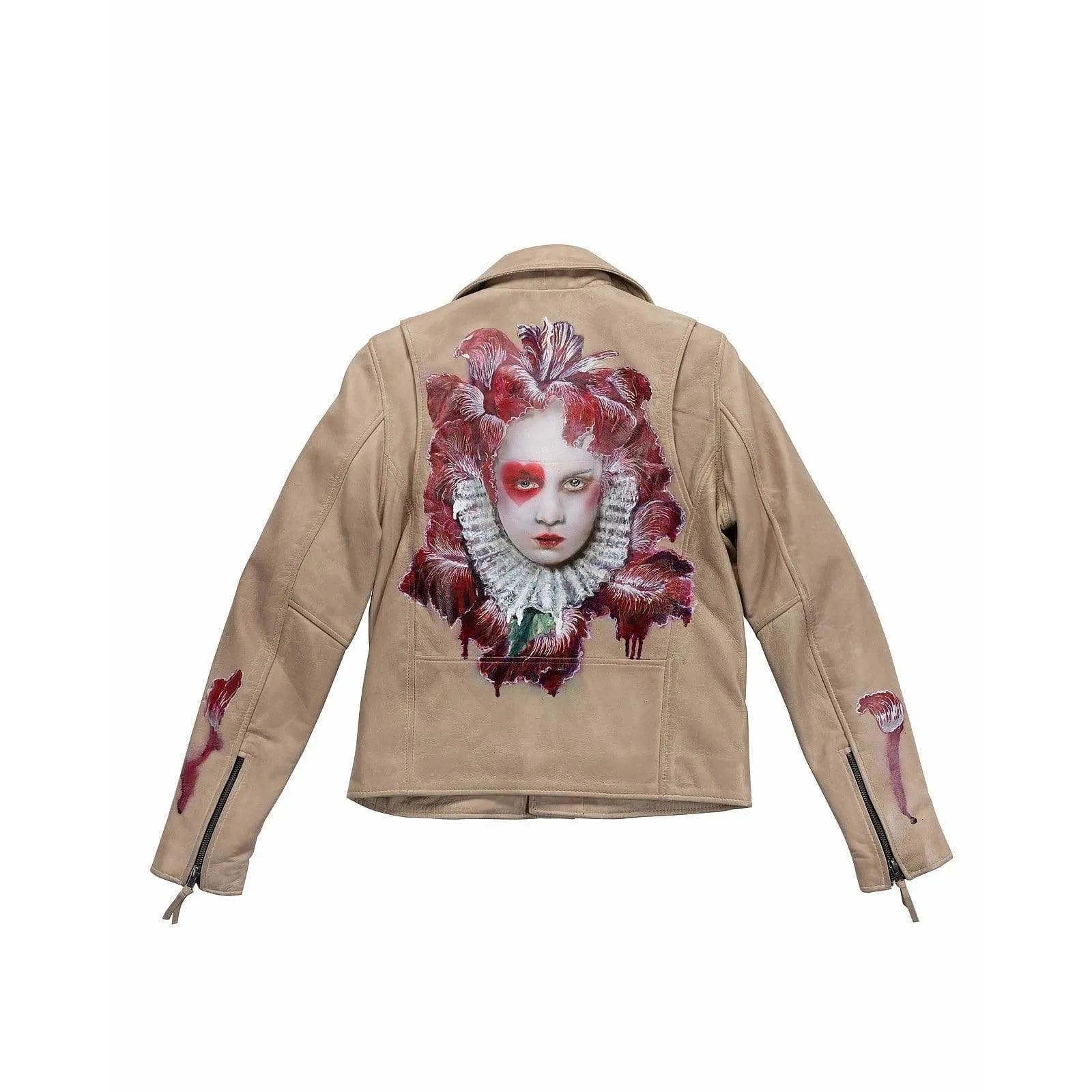 Leather Biker Jacket sold by Anastasia product image thumbnail 2