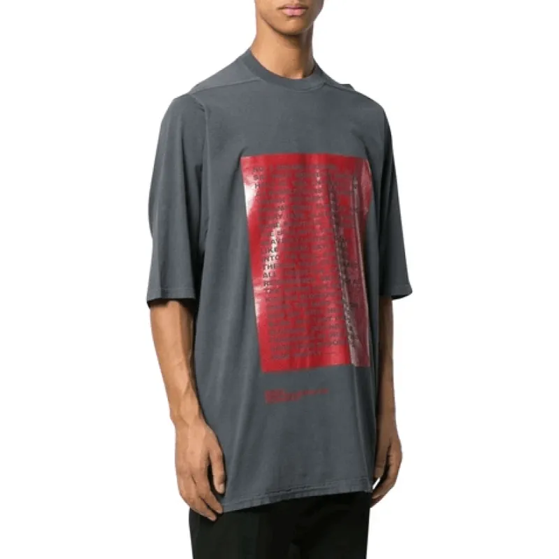 Rick Owens DRKSHDW Jumbo Printed Tee sold by Anastasia