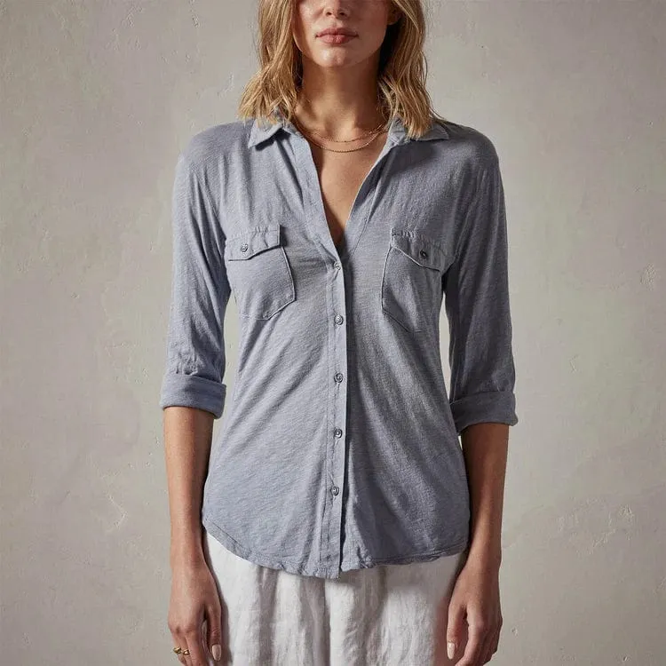 James Perse Contrast Panel Shirt sold by Anastasia product image thumbnail 3