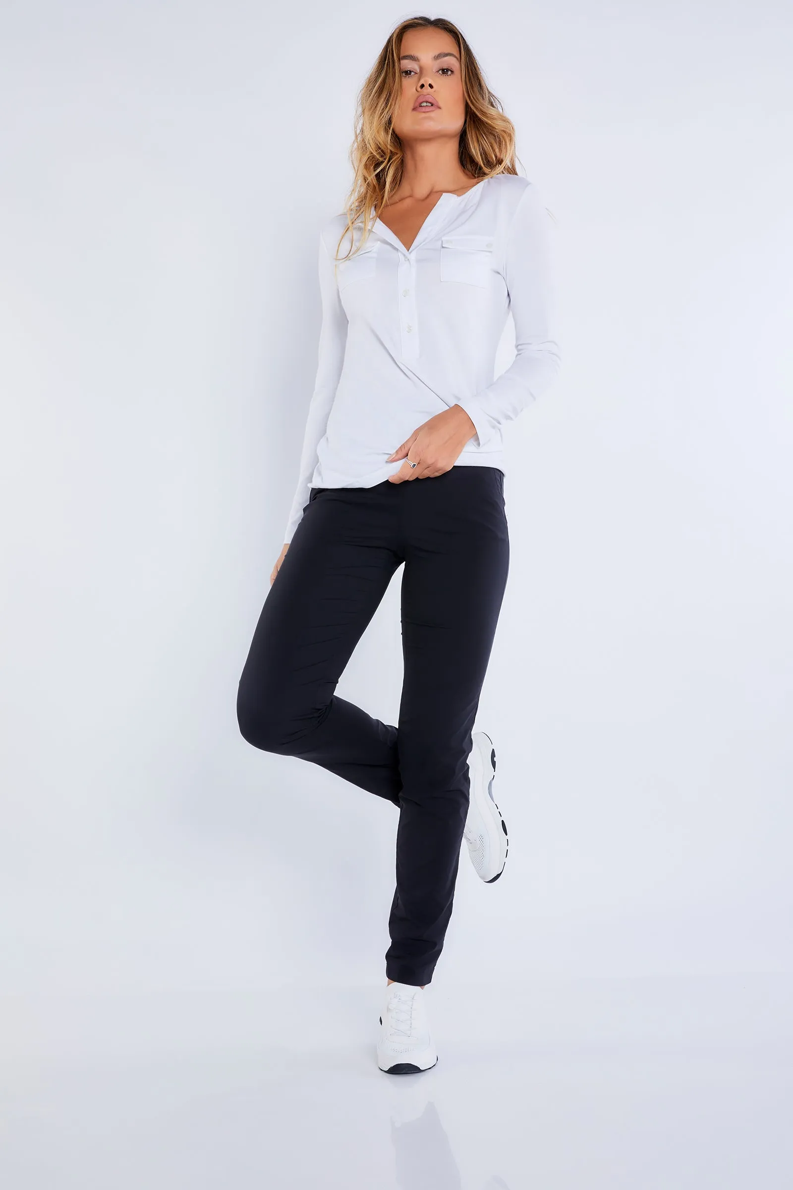 Calista Roll up Henley Top sold by Anatomie product image thumbnail 4