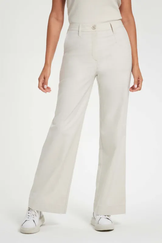 Brooklyn Wide Leg Mid-weight Pant sold by Anatomie