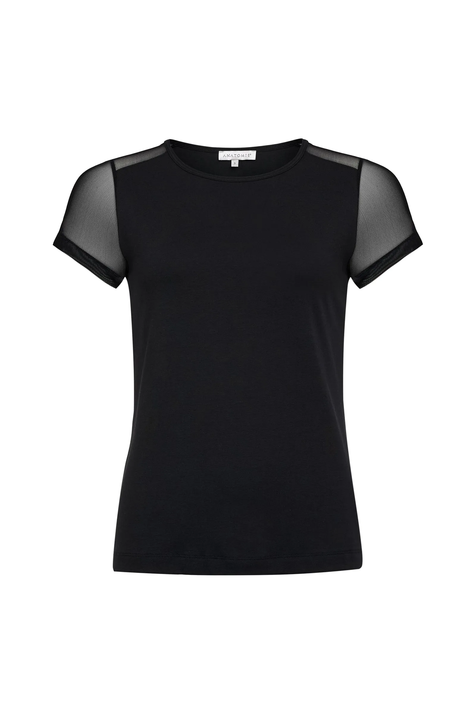 Melissa Mesh-Sleeve T-Shirt in Pima Modal sold by Anatomie product image thumbnail 5