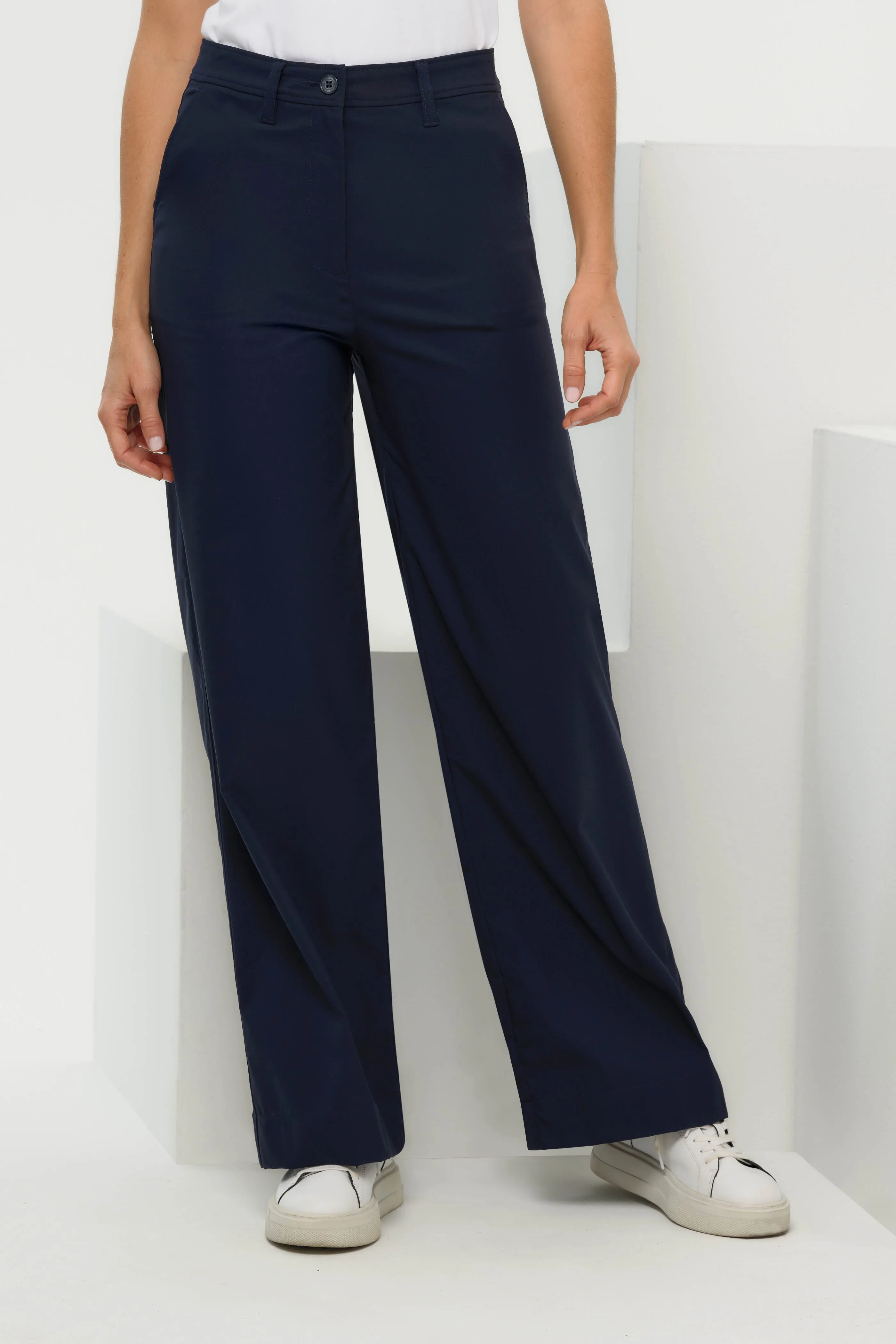 Brooklyn Wide Leg Mid-weight Pant sold by Anatomie