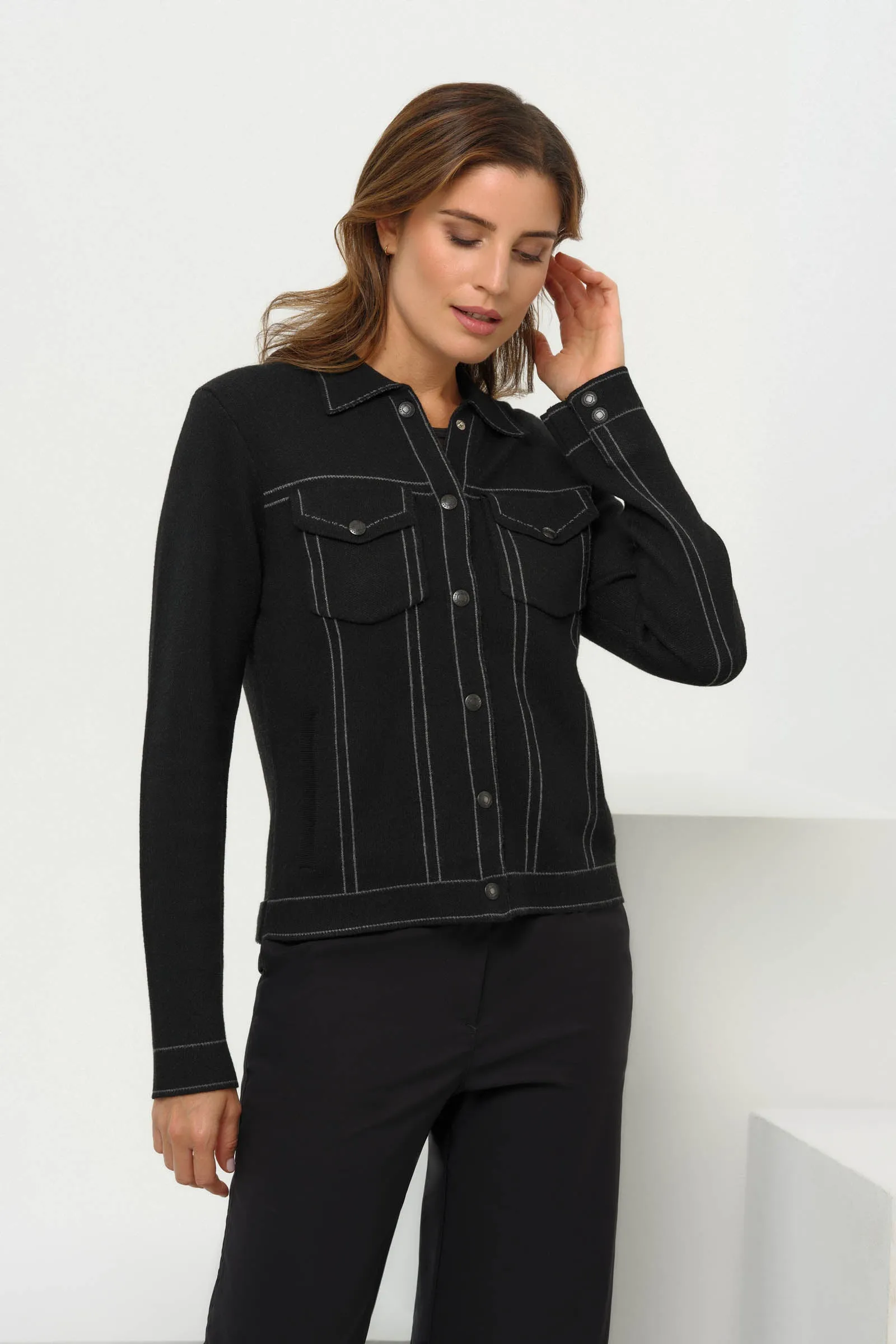 Elaine Trucker Jacket sold by Anatomie