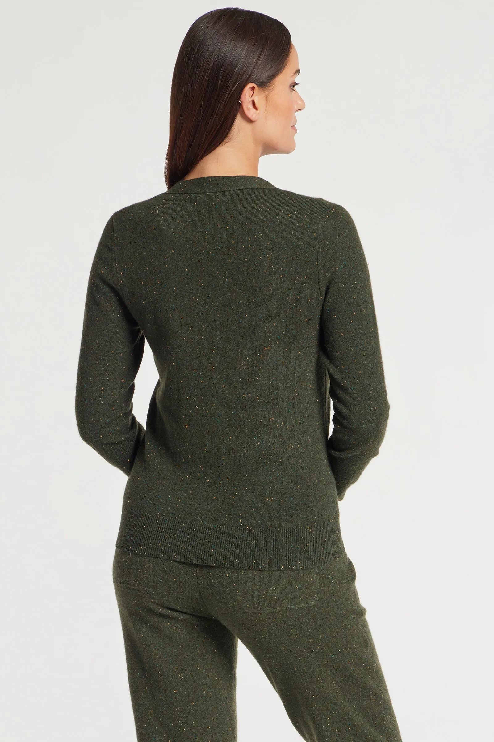Missy Cashmere Cardigan in Army Green sold by Anatomie product image thumbnail 5