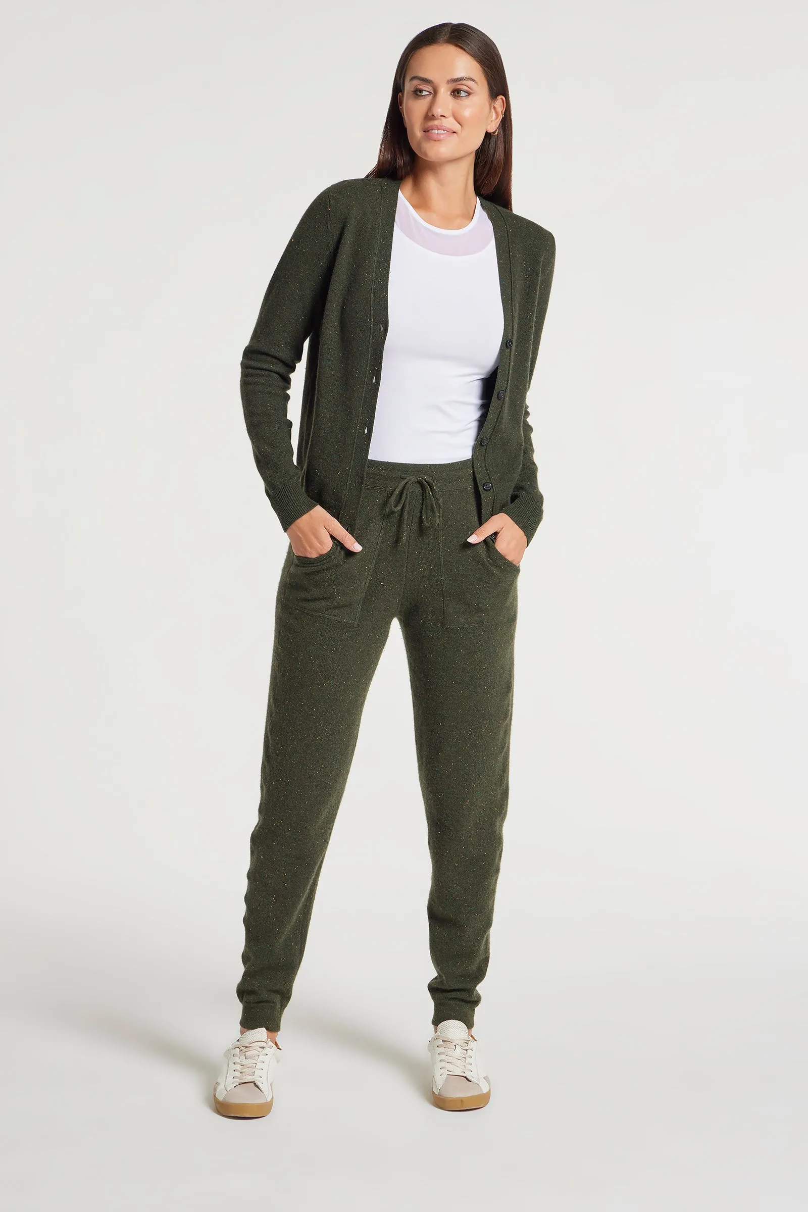 Missy Cashmere Cardigan in Army Green sold by Anatomie product image thumbnail 4
