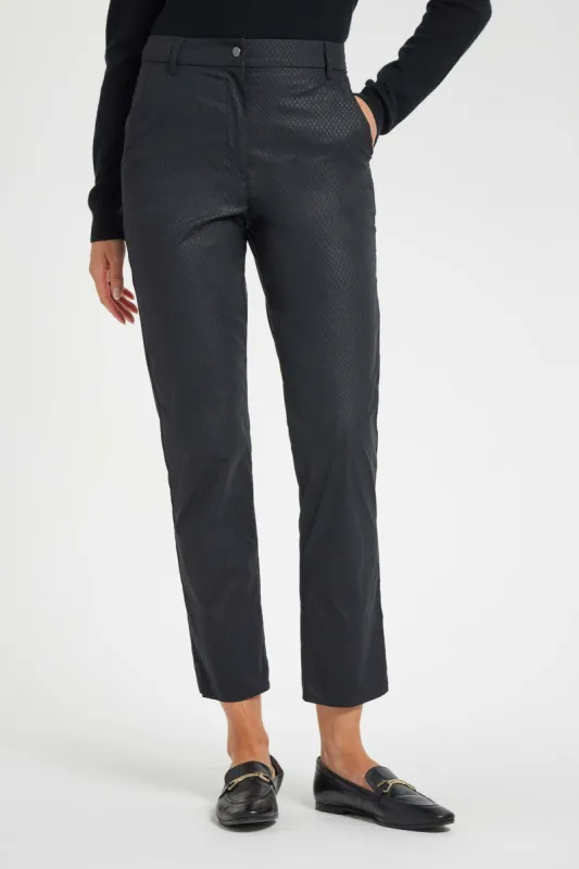 Embossed Gemma Cropped Pant sold by Anatomie