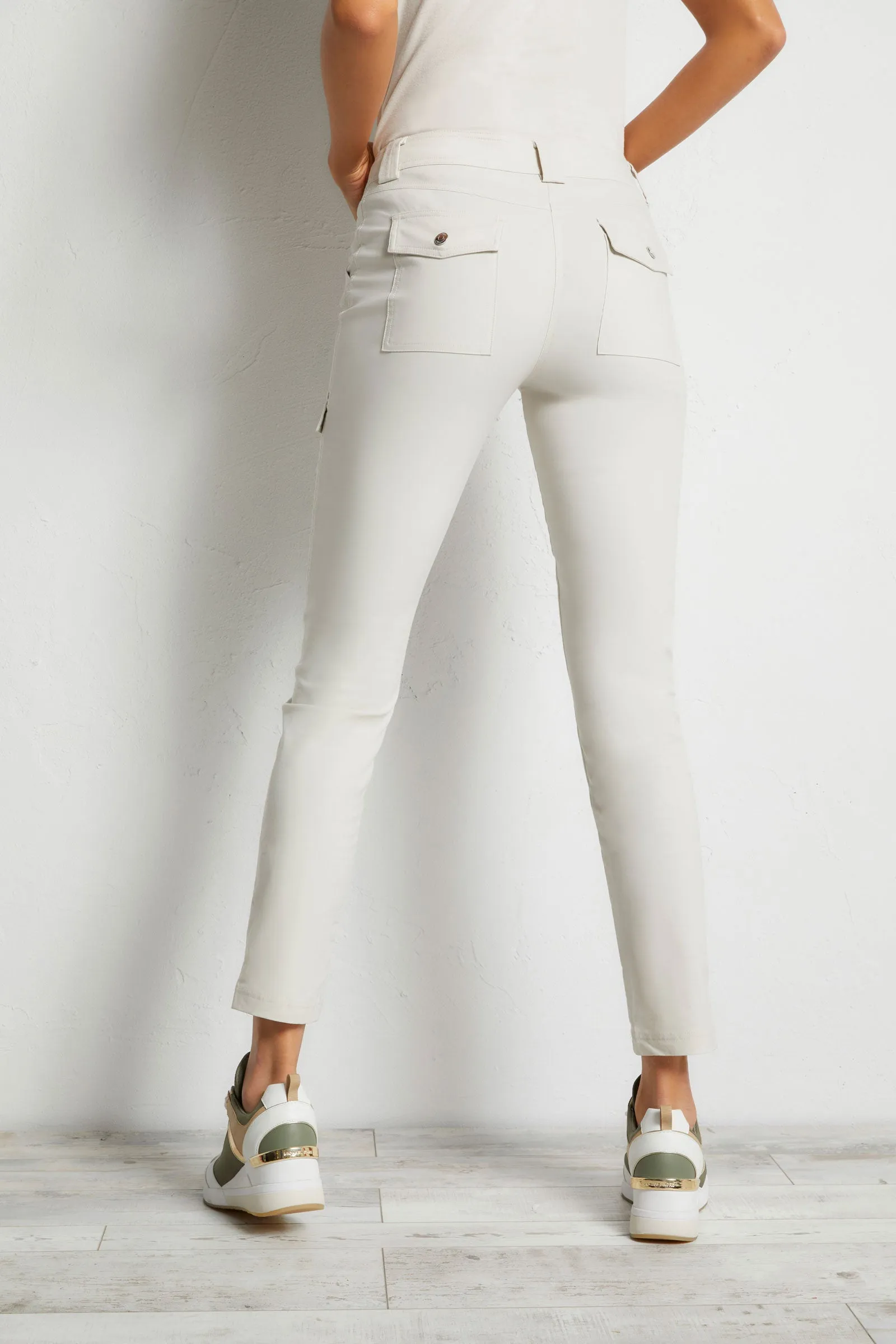Kate Skinny Cargo Pant in Stone sold by Anatomie product image thumbnail 4