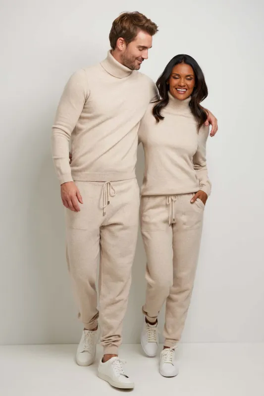 Unisex Emily & Londone Cashmere Set Oatmeal sold by Anatomie