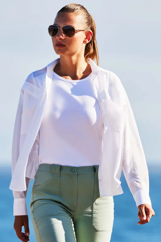 Kieran Breezy Shirt, Cami Tank Top & Darby Sage sold by Anatomie