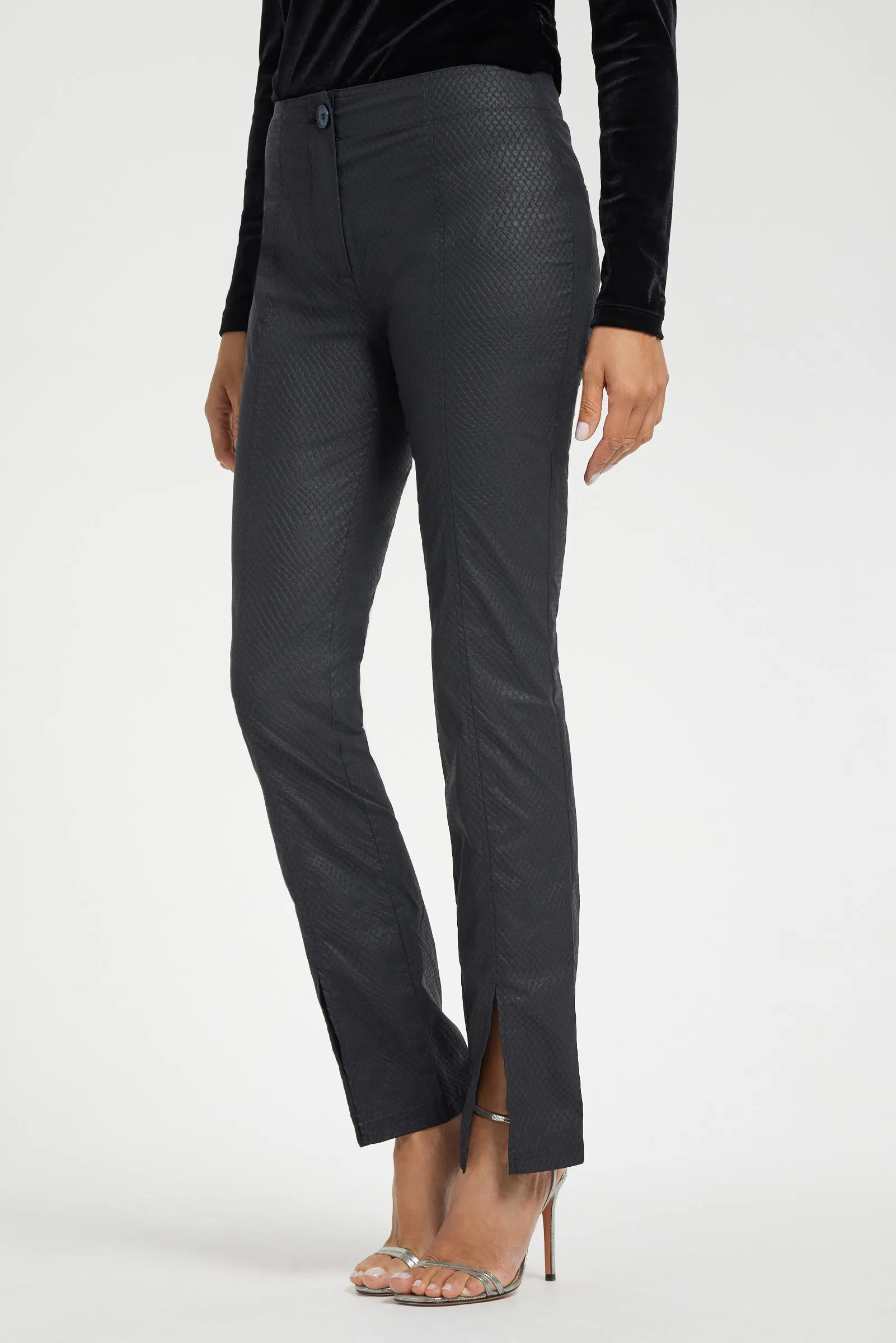 Dominica Snake Embossed Slit Ankle Pant sold by Anatomie product image thumbnail 2