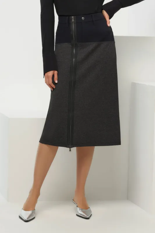 Zita Ponte Midi Skirt sold by Anatomie