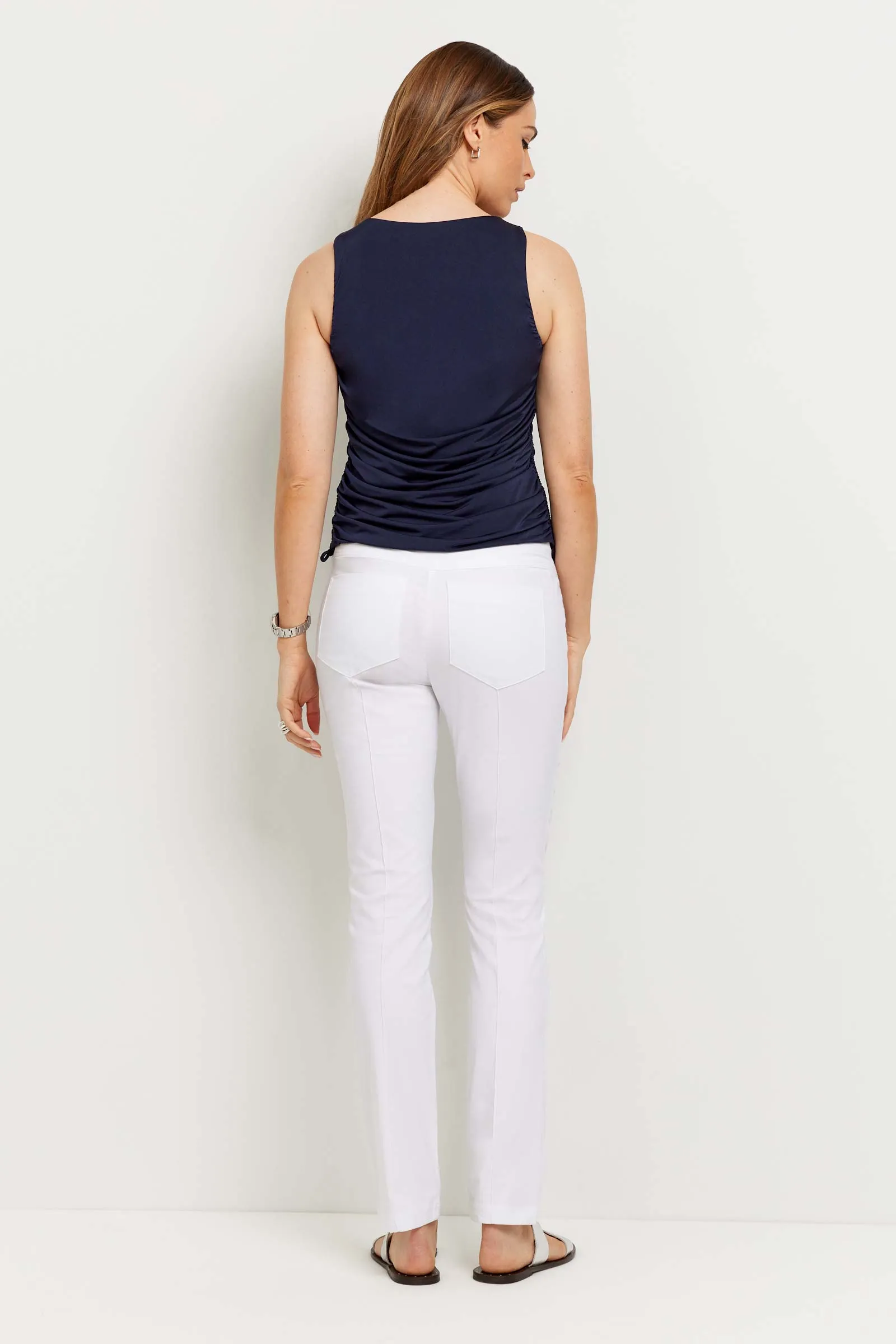 Alix Ruched Sleeveless Super Jersey Top sold by Anatomie product image thumbnail 4