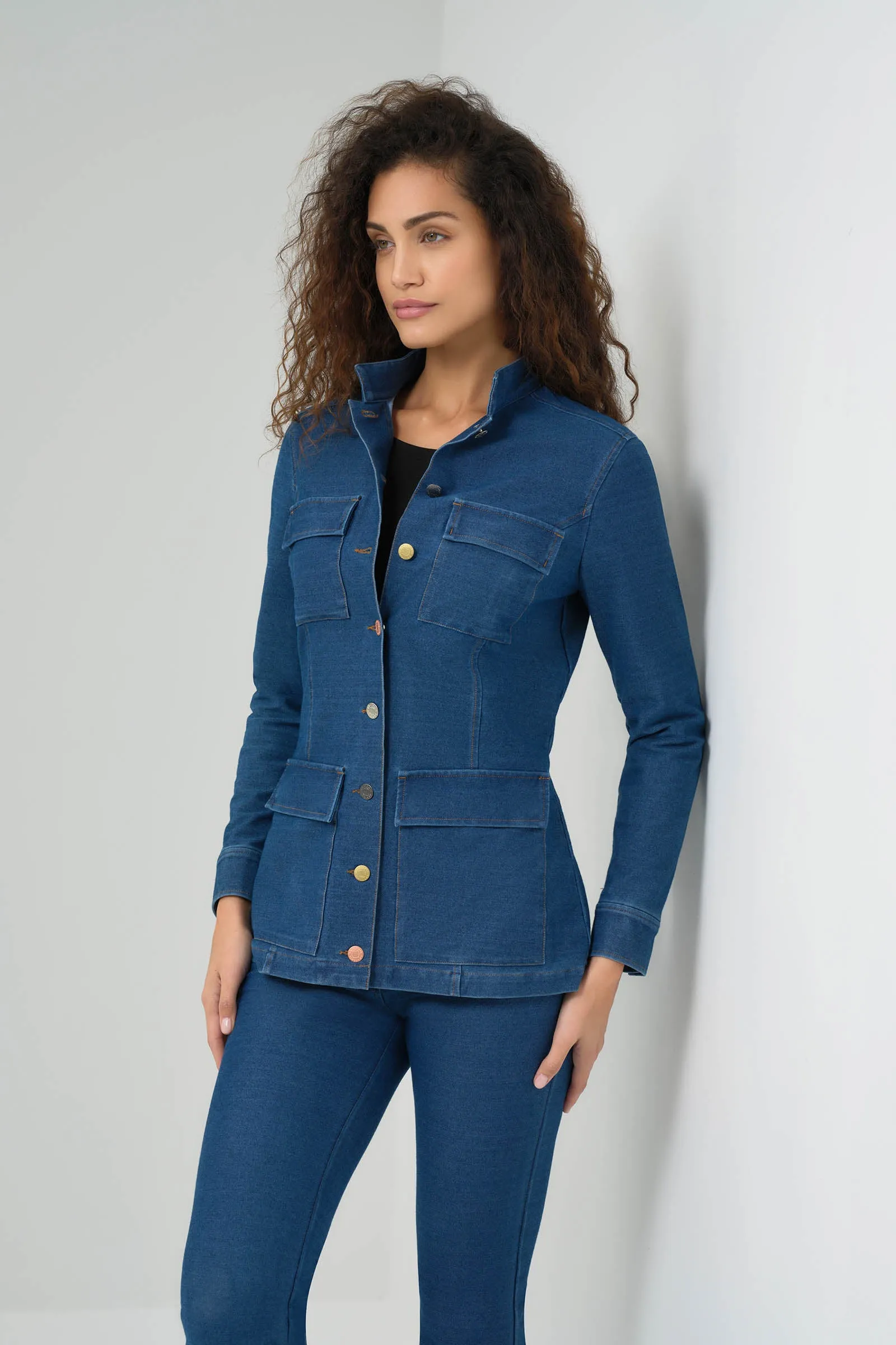 Luvan Performance Denim Utility Jacket sold by Anatomie product image thumbnail 2