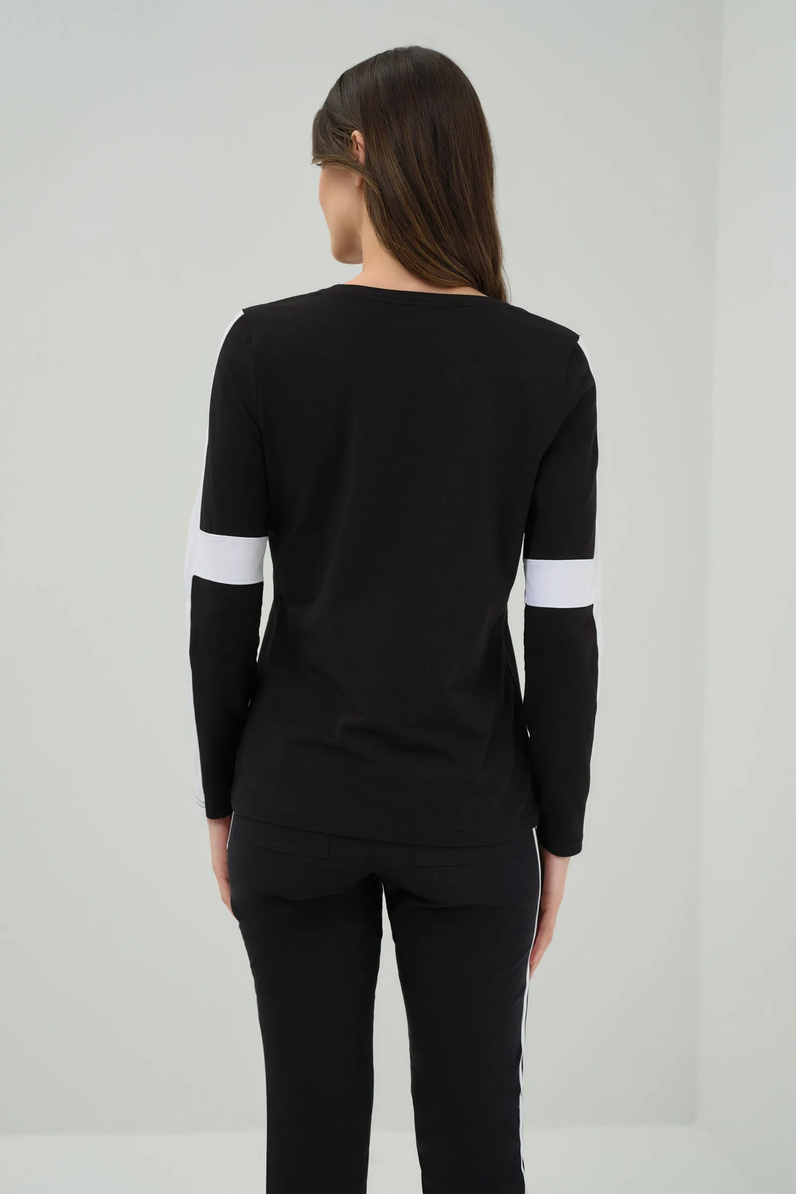 Kensley Contrast Sleeve Pima Top sold by Anatomie product image thumbnail 3