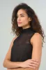 Ellen Sleeveless Mesh Mockneck Top sold by Anatomie