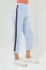 Tate Striped Pique Straight Leg Pant sold by Anatomie